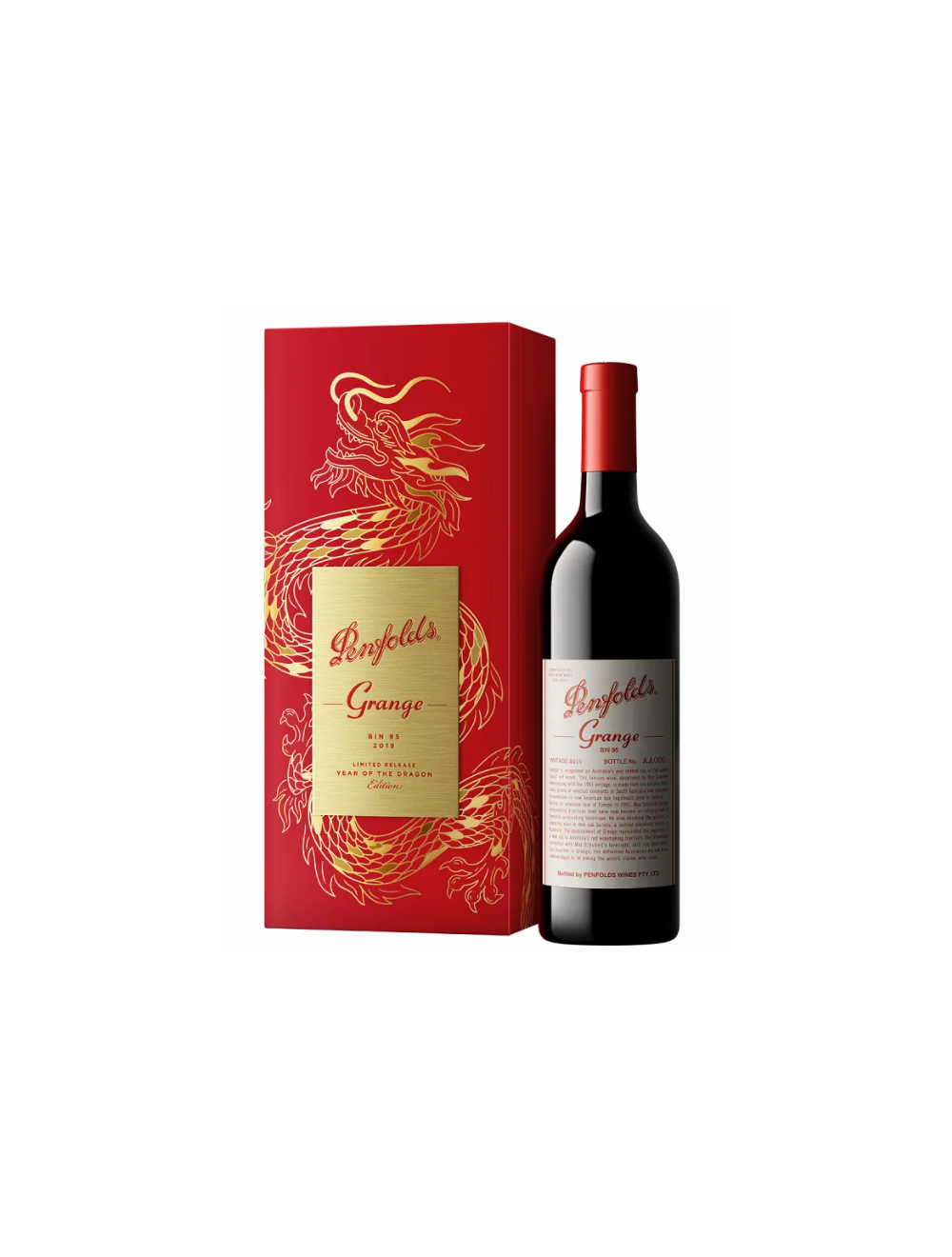ワイン Penfolds Grange 2019 Year of the Dragon 2019 Penfolds Bin 95 Grange Shiraz Lunar New Year of Dragon