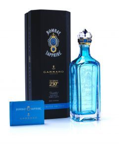 Bombay Sapphire 250th Anniversary Garrard Decanter + 6 bottles